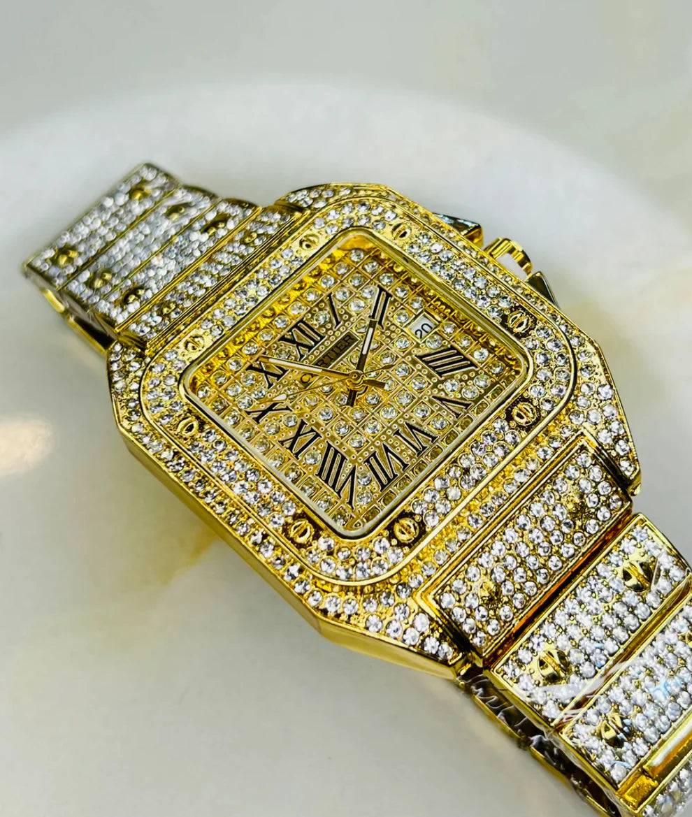 Women Gold Watch Glowy Heaven