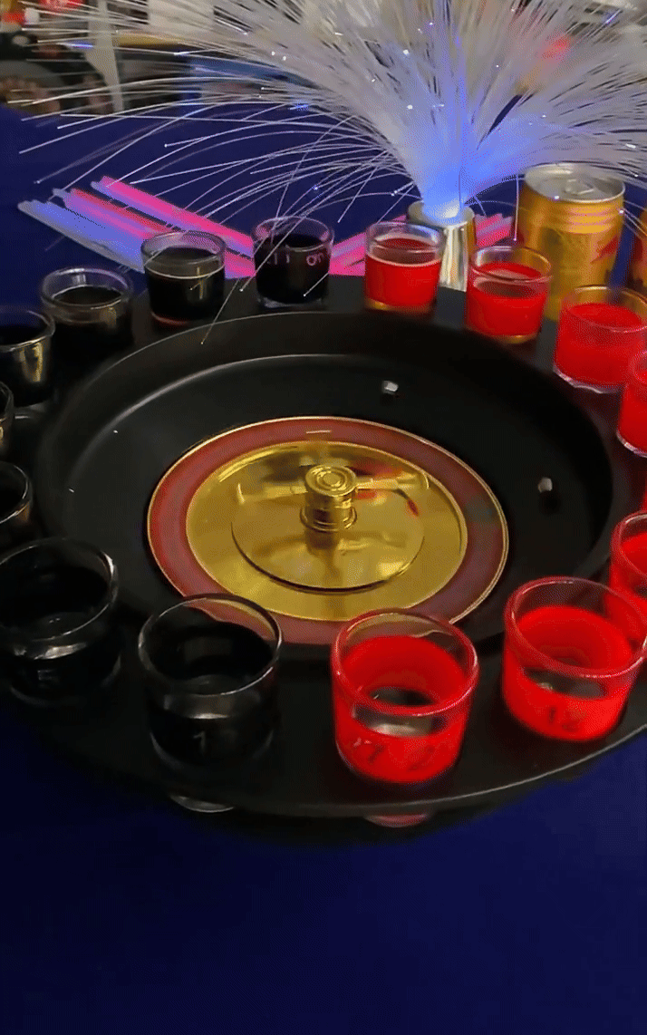 Drinking Roulette Set Glowy Heaven