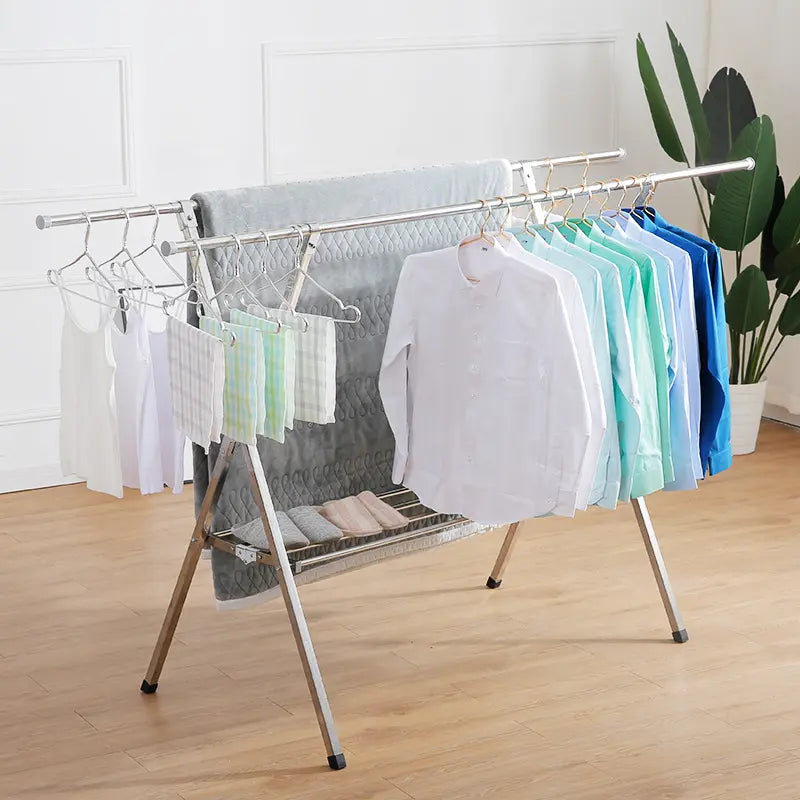 Retractable Stainless Steel Drying Rack Glowy Heaven